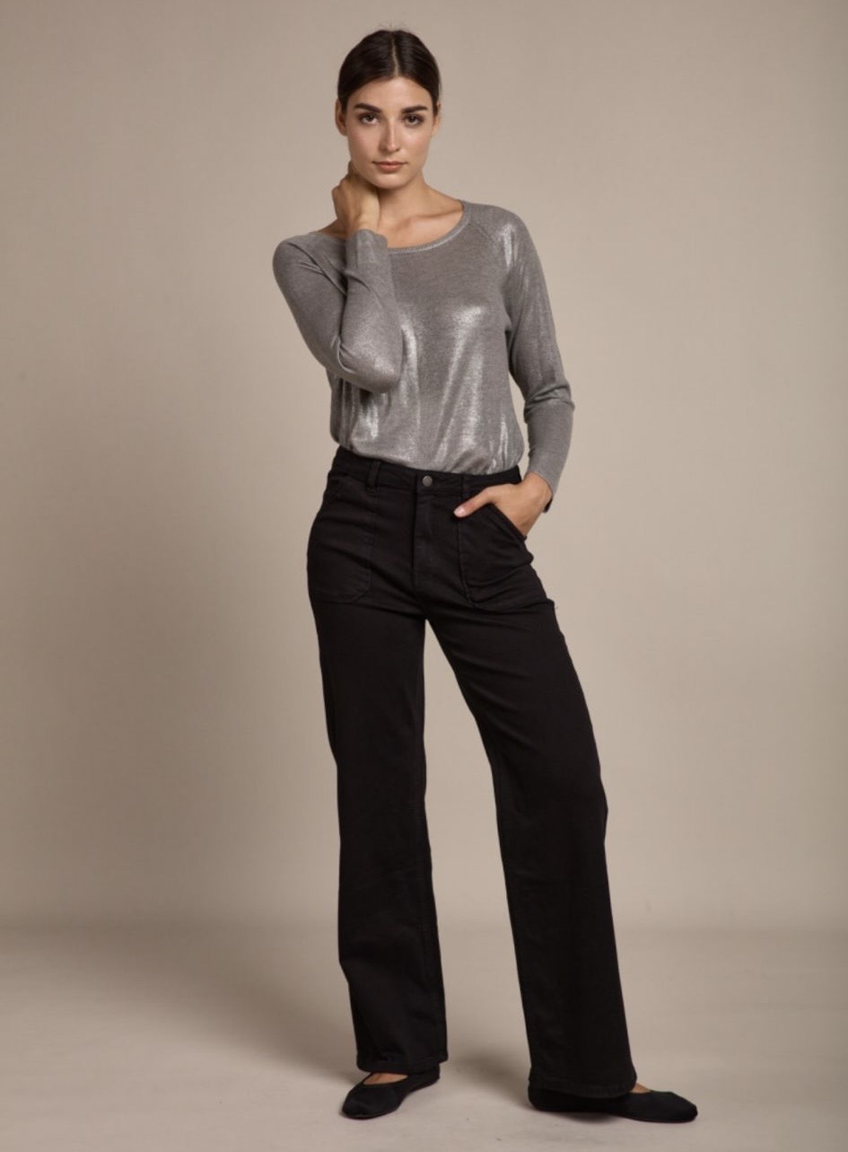 Toxik3 BEAU wide legged jeans - khaki - Image 4