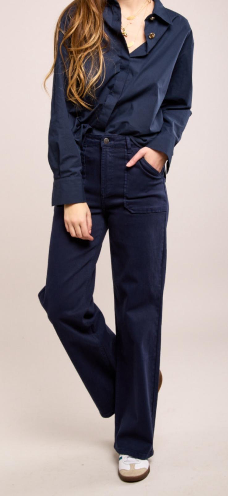 Toxik3 BEAU wide legged jeans - khaki - Image 9