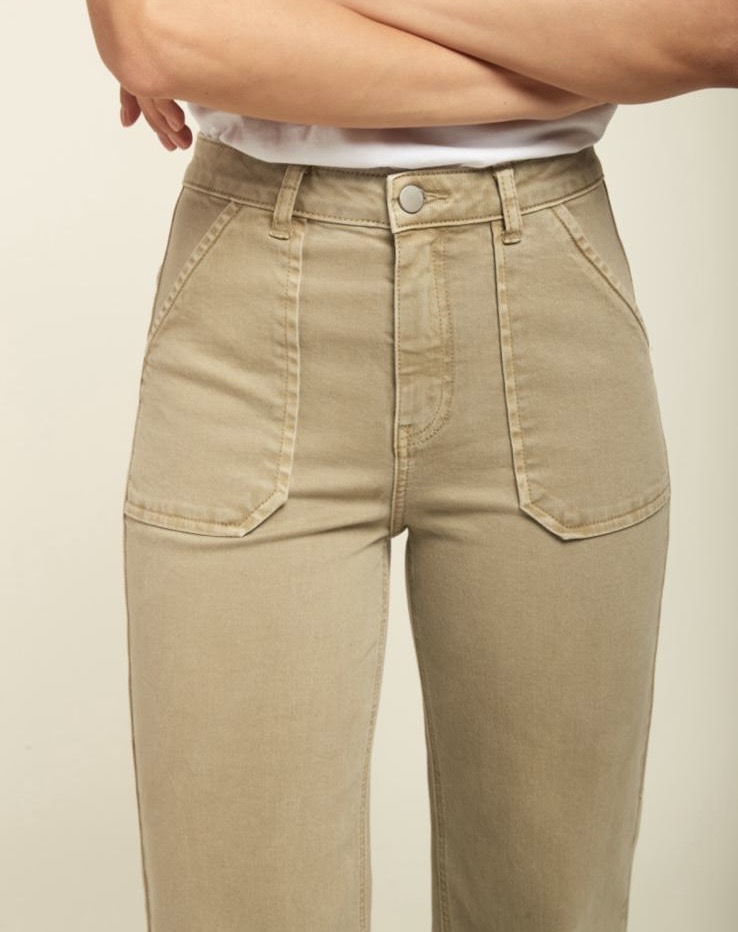 Toxik3 BEAU wide legged jeans - khaki - Image 13