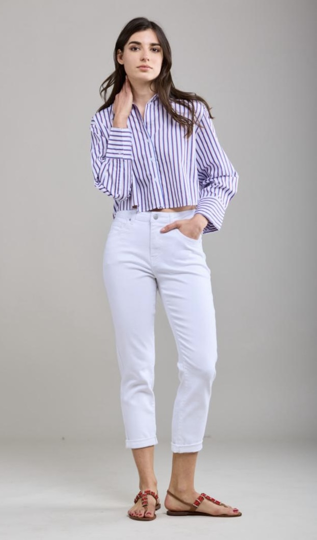 Toxik3 CARRIE boyfriend jeans - white