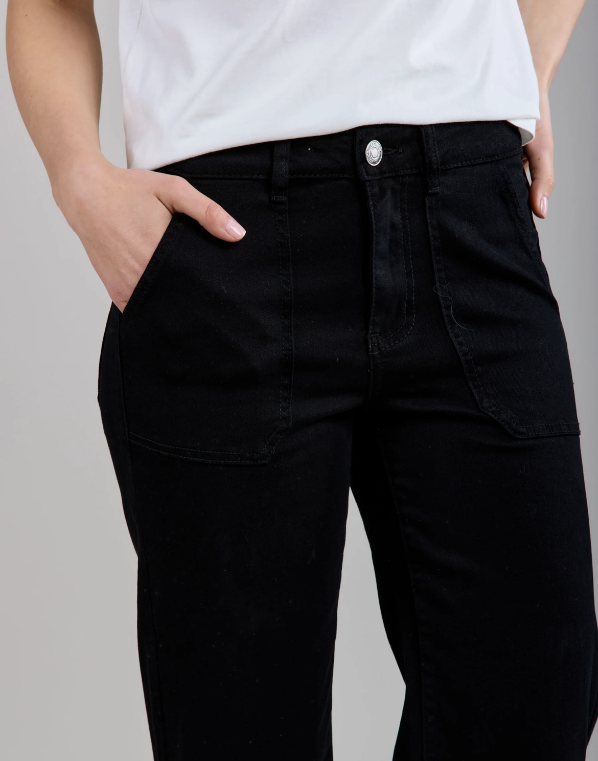 Toxik3 AVA wide legged jeans - jet black - Image 5