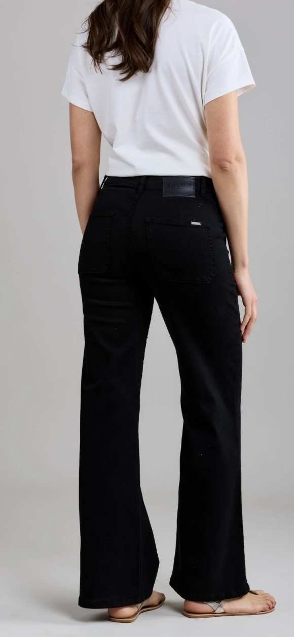 Toxik3 AVA wide legged jeans - jet black - Image 2