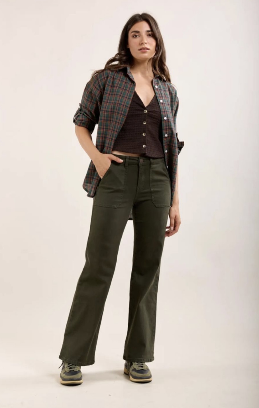 Toxik3 AVA wide legged jeans - sand - Image 23