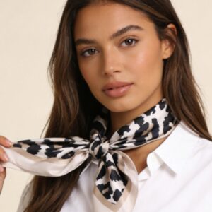 Leopard print neckerchief