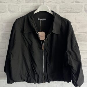 Pinka bomber style shirt/jacket – black