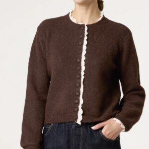 Bella cardigan by Wildflower – chocolate