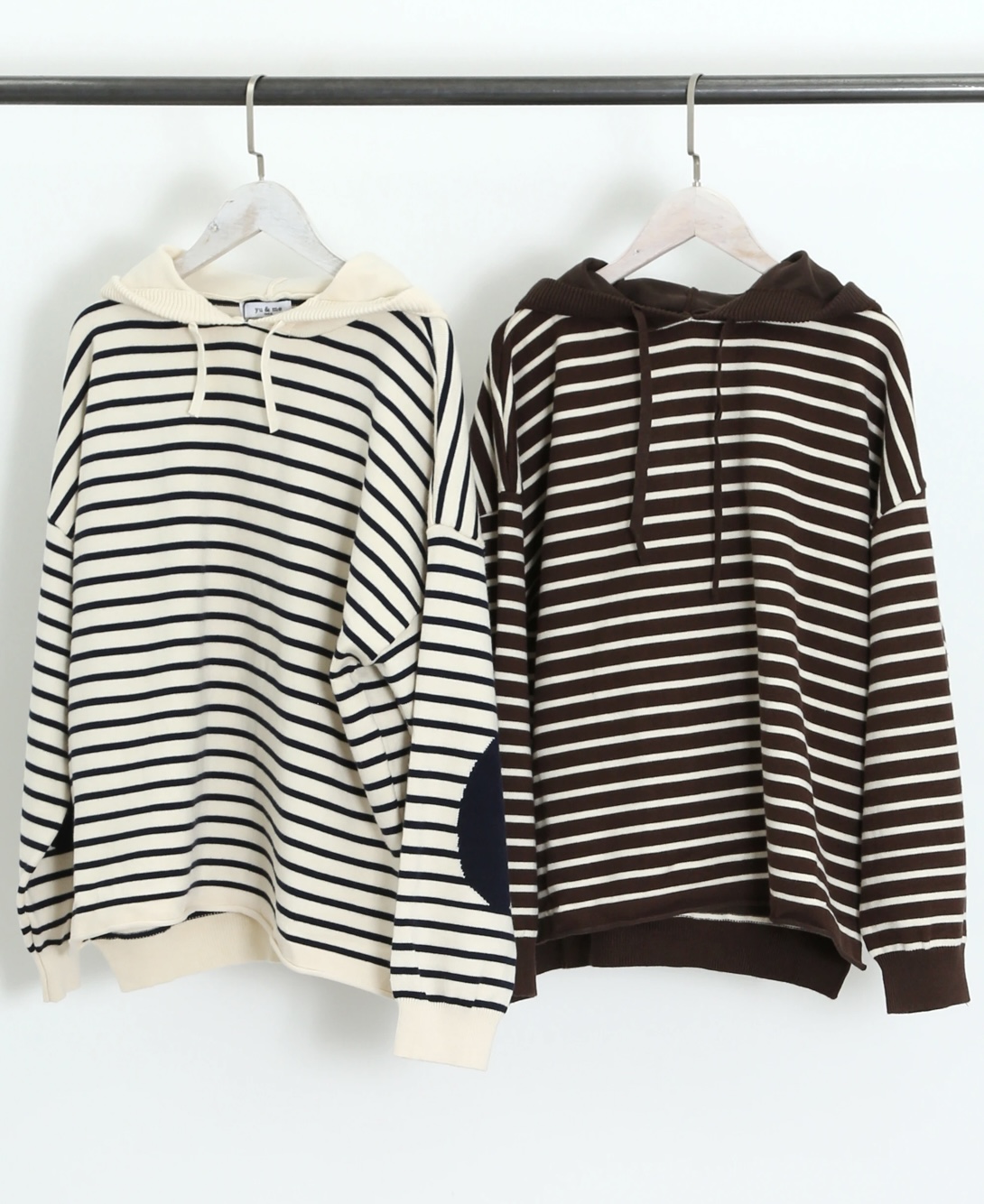 Yu & Me hoodie with elbow patch