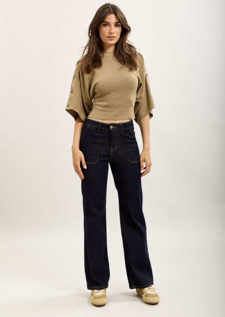 Toxik3 AVA wide legged jeans - Indigo