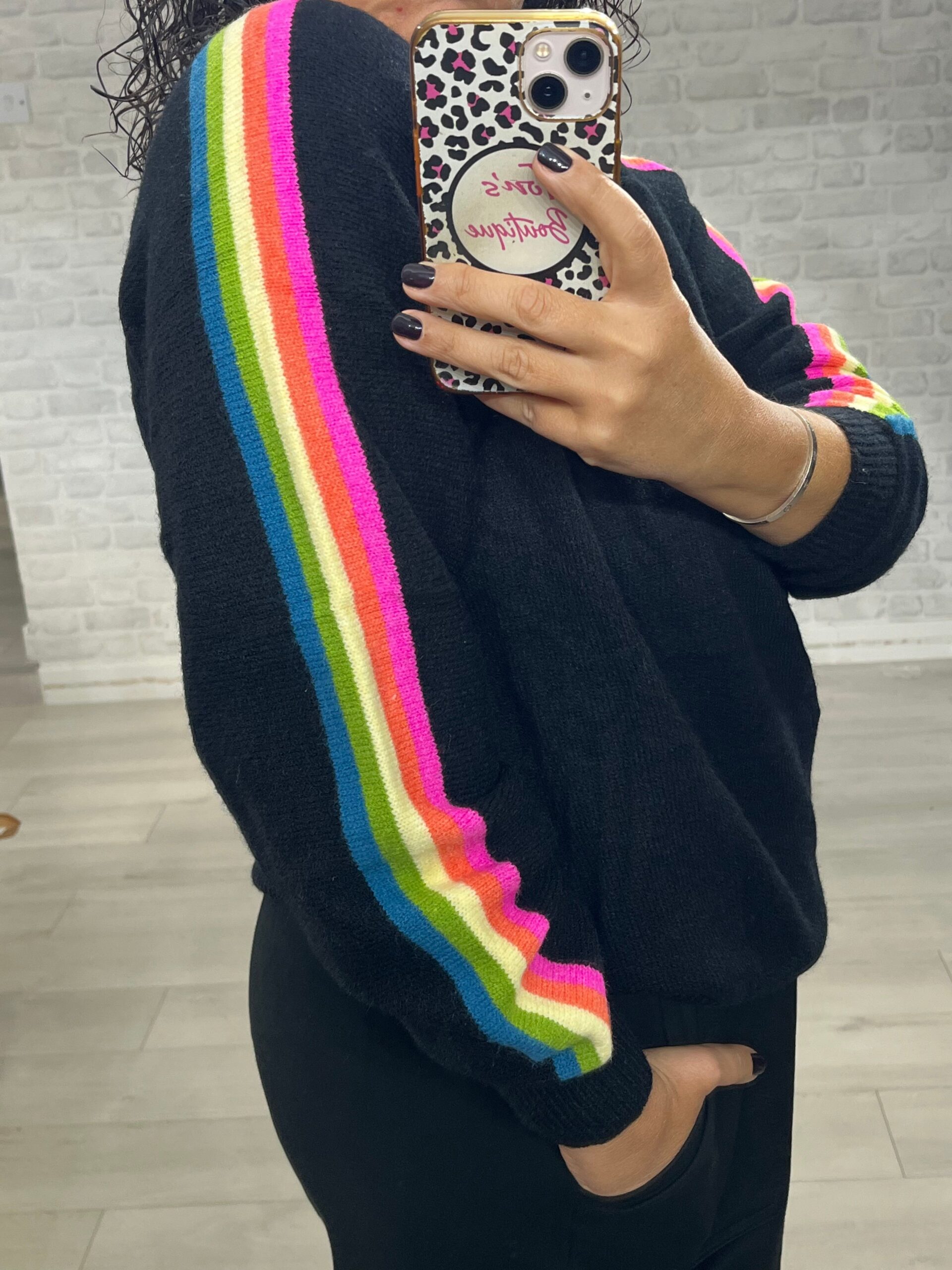 Luzabelle rainbow sleeve jumper - Image 9