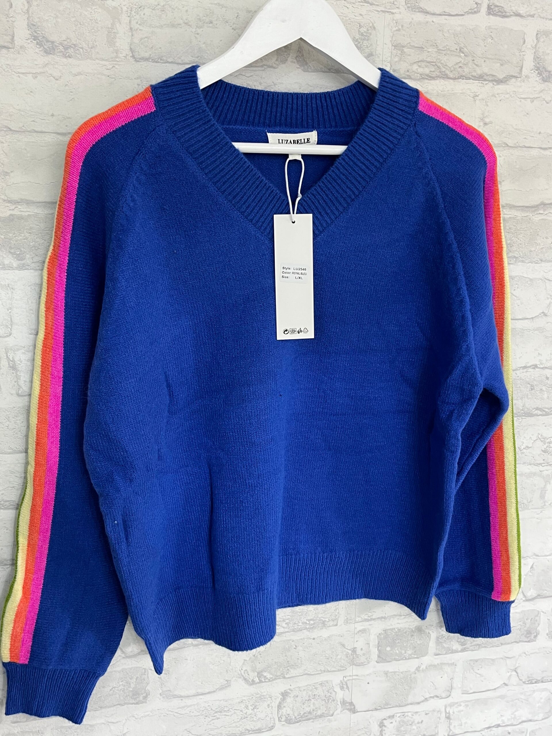 Luzabelle rainbow sleeve jumper - Image 4