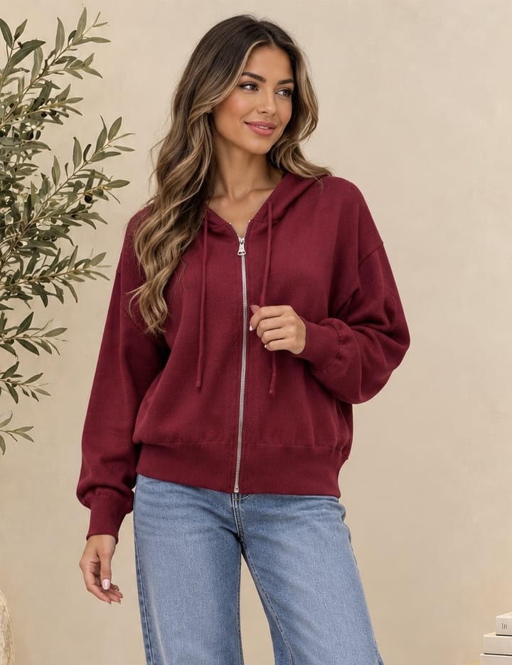 Voyelle luxe knitted hoodie - 8 colours